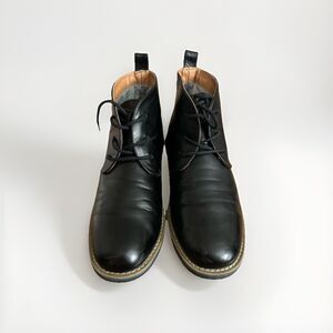 Jousen Chukka Leather Boots Ankle High Lace Up Black Men’s Size 11 MY652